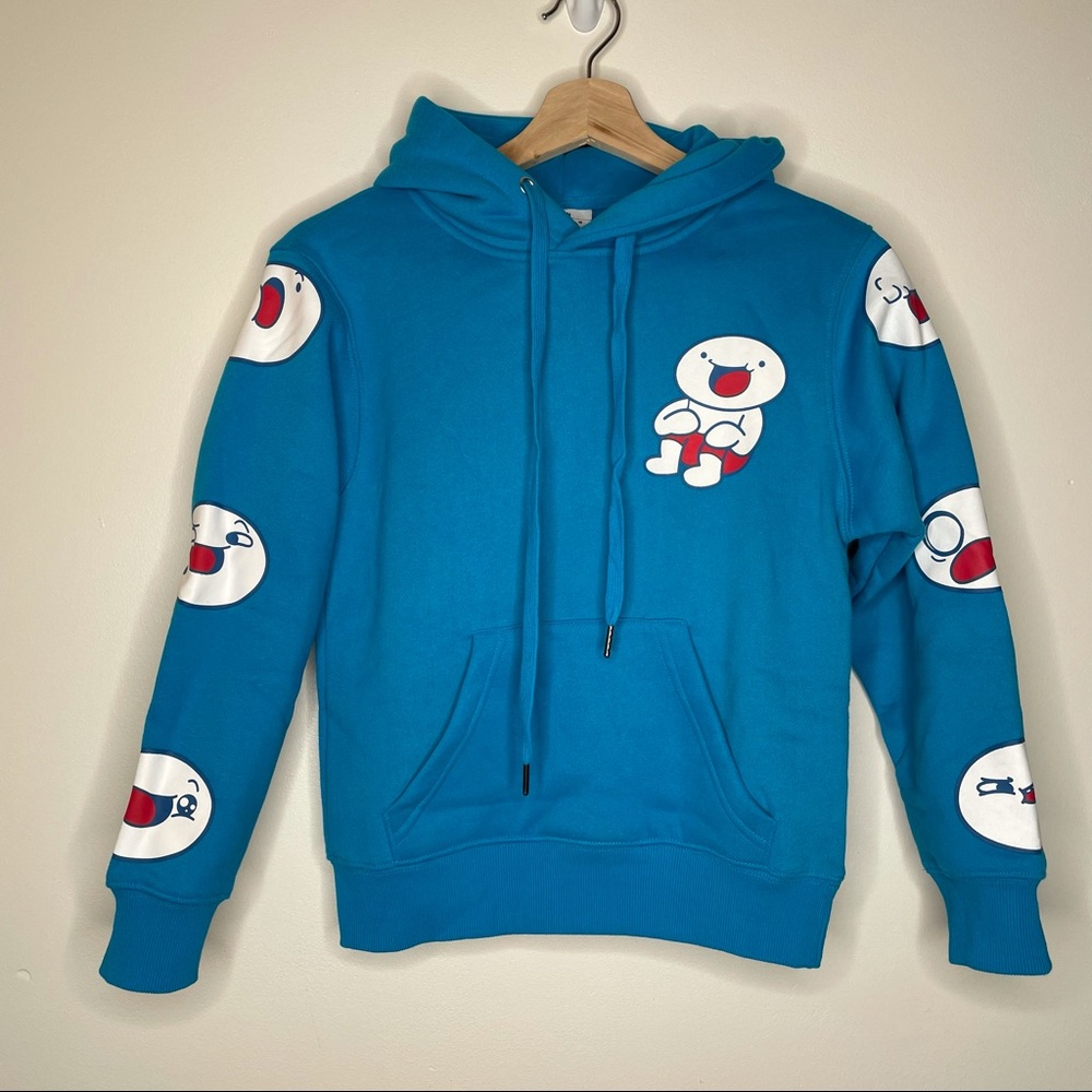 The Odd 1s Out Blue Hoodie Sweatshirt James Drawstring Kids Medium YouTube Merch - Picture 1 of 7